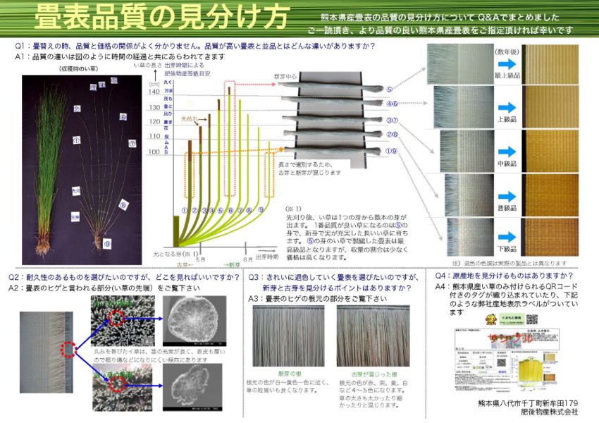 畳表品質の見分け方